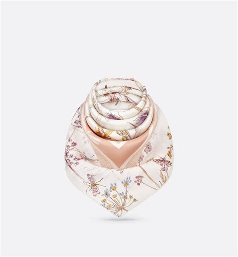 dior herbarium|Dior Herbarium 90 Square Scarf Ivory and Light Green Multicolor .